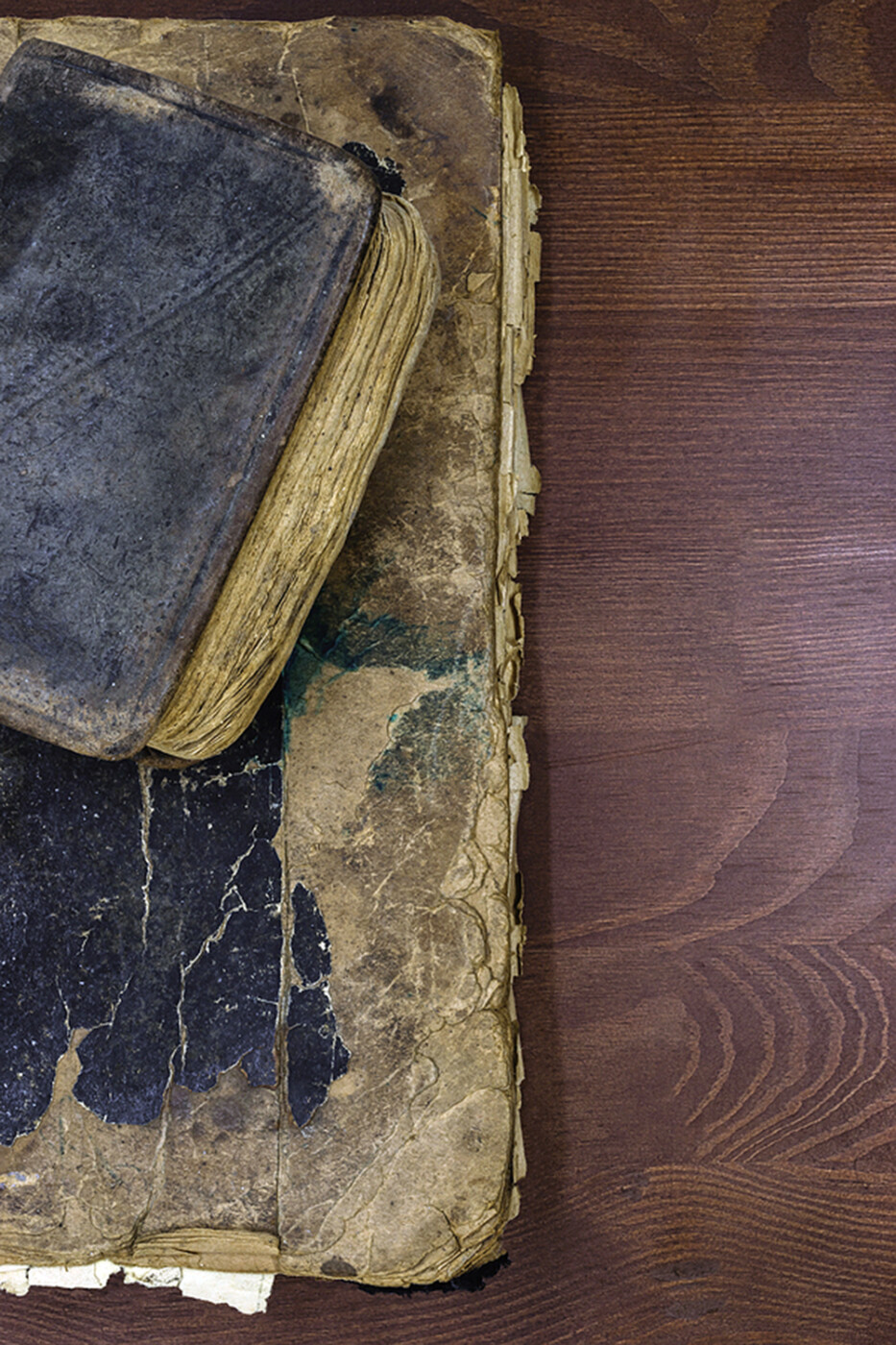 old worn books.